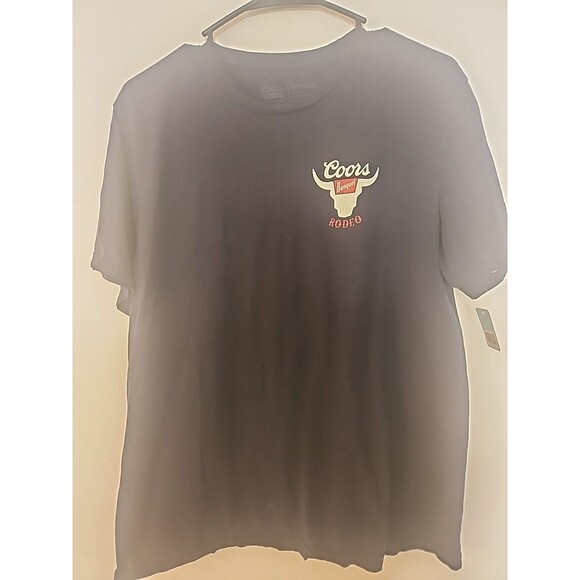 Coors Banquet Shirt Mens Size M Navy Blue Rodeo Graphic Short Sleeve - Picture 6 of 11